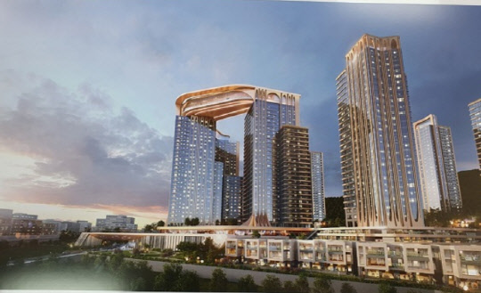 부산 해운대구 우동1구역 재개발 '아크로 원 하이드' 조감도 <DL이앤씨 제공>